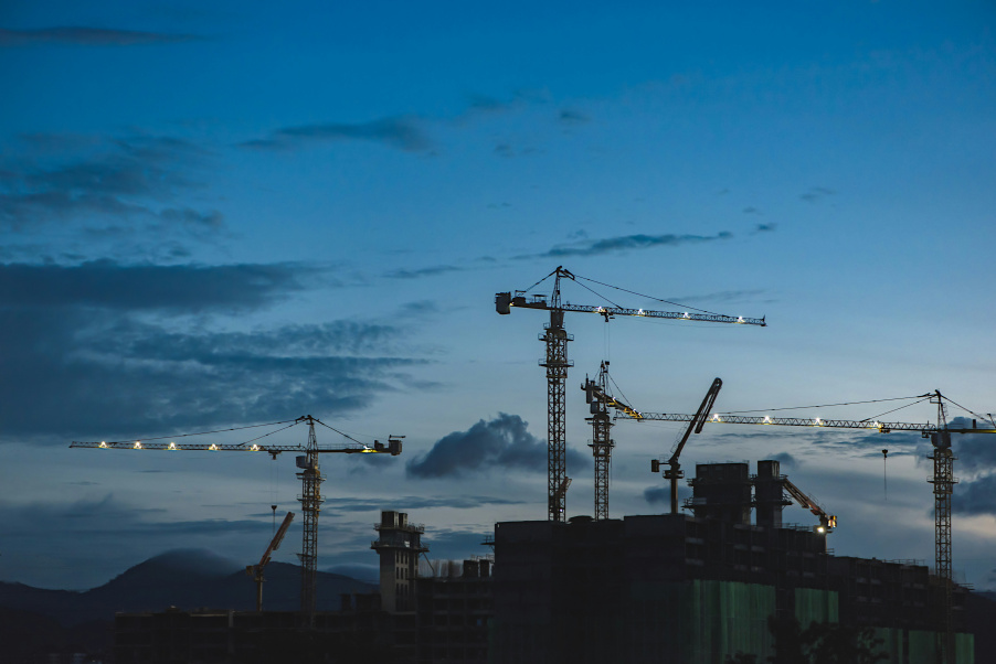 Smart construction site with AR overlays